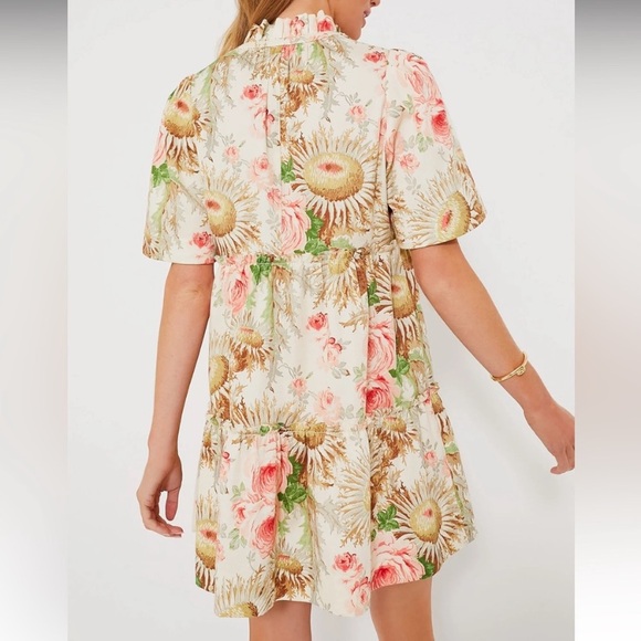 Tuckernuck Sun Faded Floral Crawford Mini Dress Size Small NWT NEW cotton vacay - Picture 5 of 10